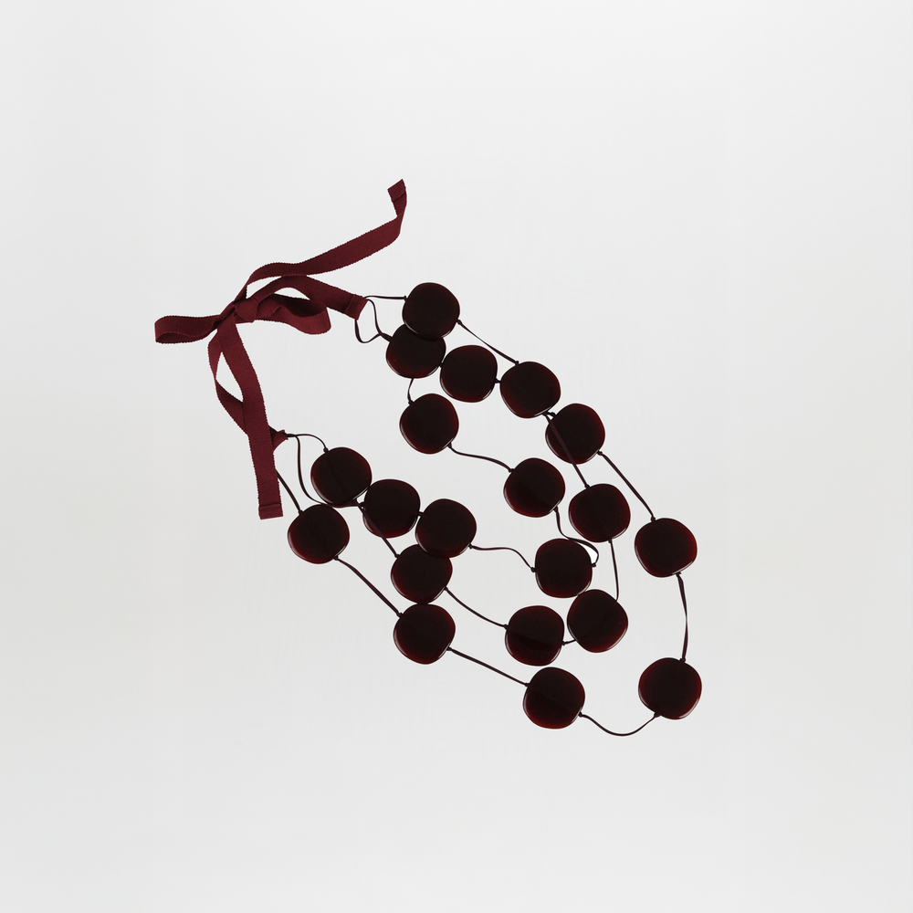 Olivia Necklace Burgundy