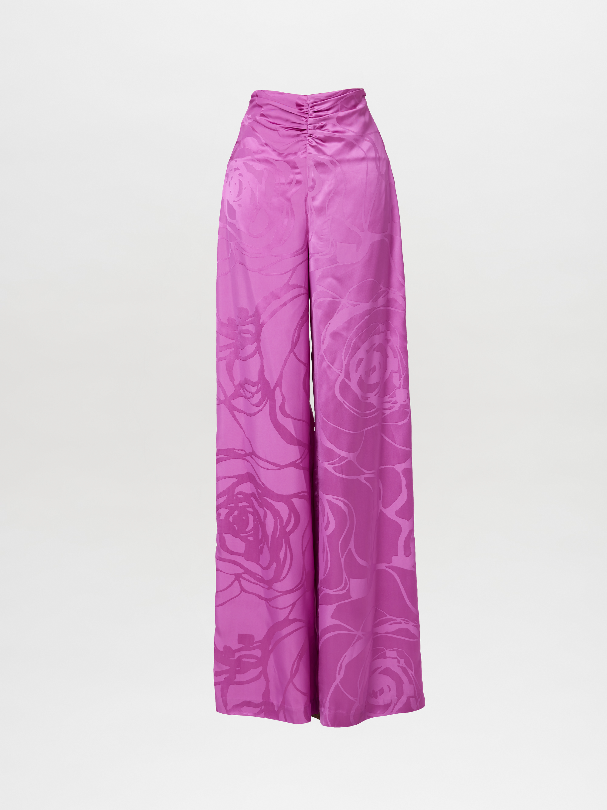 Silvia Tcherassi's Casey Pant Magenta Orchid Jacquard