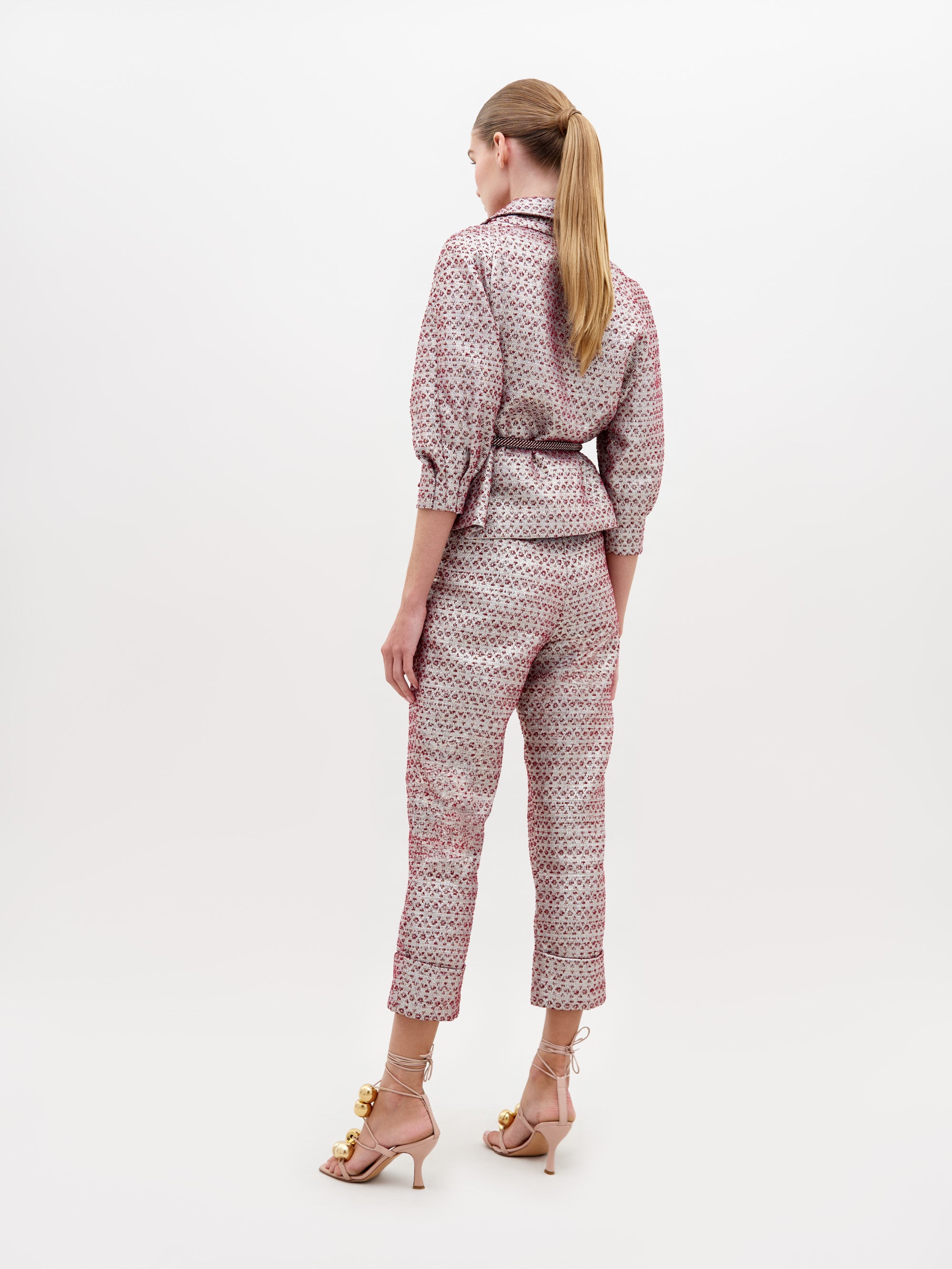 Silvia Tcherassi's Moad Pant Burgundy