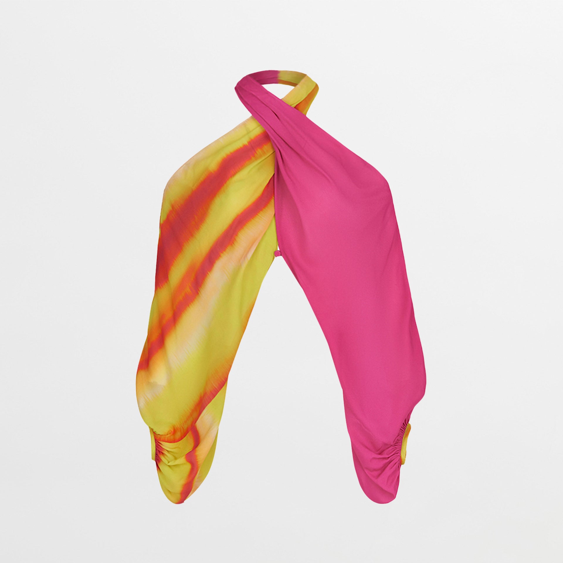 Silvia Tcherassi's Juno Blouse Fuschia Lime Stripes