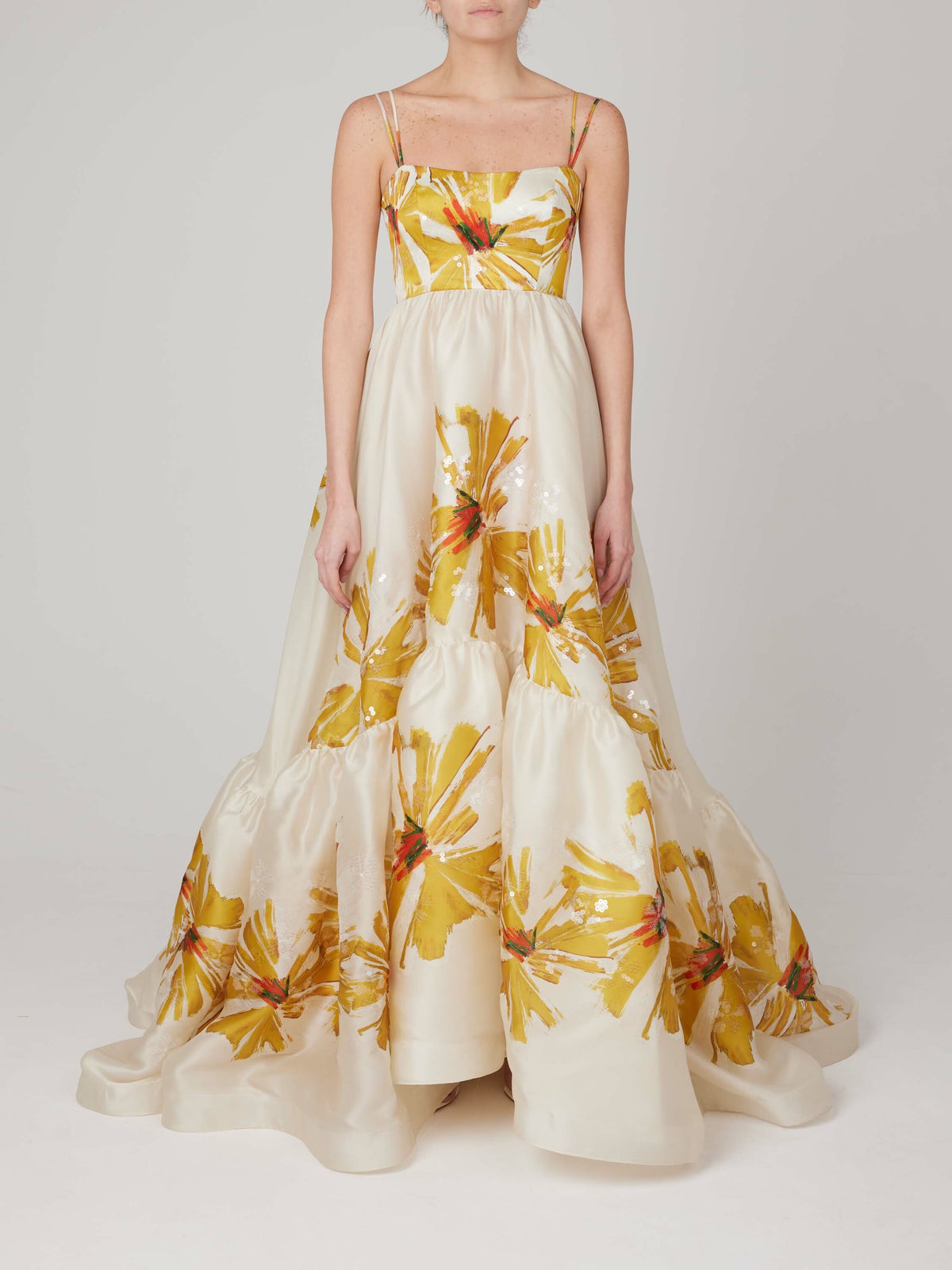 Silvia Tcherassi's Amira Dress Canary Floral
