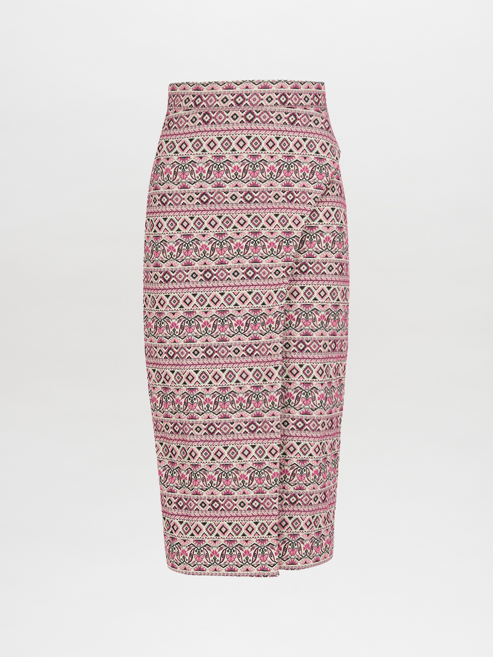 Silvia Tcherassi's Thora Skirt Magenta Metallic Multi Jacquard