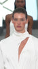 Women walking the runway wearing the Sue Dress in color White .