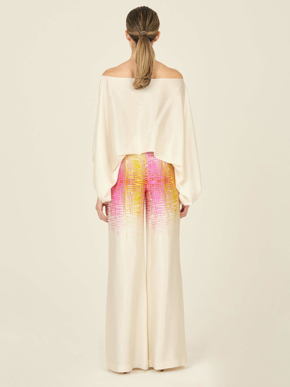 Silvia Tcherassi's Como Pant White Digital