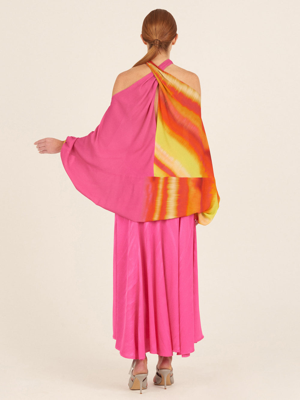Silvia Tcherassi's Juno Blouse Fuschia Lime Stripes